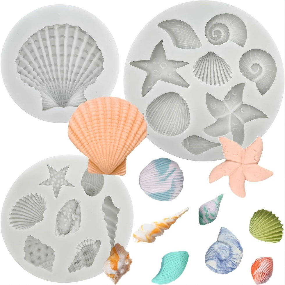 Ocean Series 3D Silicone Mould For Cake Decoration Pearl, Conch, Starfish,  Seashell Food Grade, DIY Handmade Soap Cutter Baking Mold For Kitchen  Accessories From Numberoneaction, $1.75