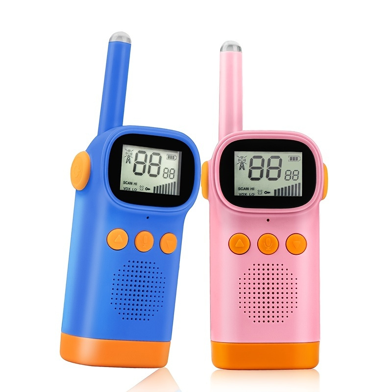 Talkies-walkies pour enfants de 3 à 12 ans, garçons et filles, radios  bidirectionnelles portables, cadeau pour enfants, jouets talkie-walkie  longue portée pour l'extérieur, le camping, la randonnée (bleu, lot de 2)