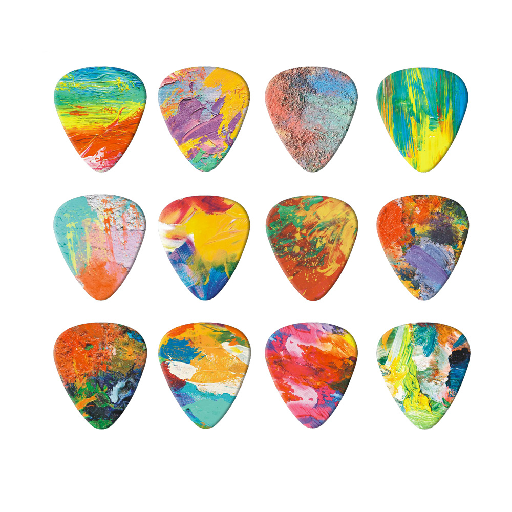 TEMU 10pcs Colorful Bass/acoustic Guitar Picks - Perfect For Ukulele & Other Musical Instruments!