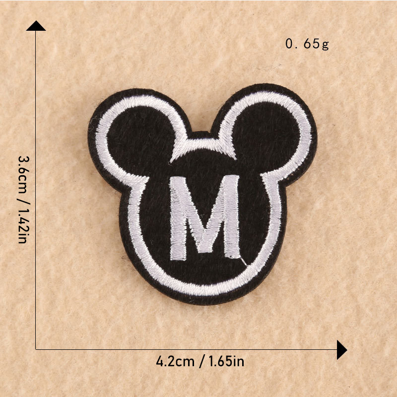 1pc Colorful Letter Pattern Patches For Backpacks, Embroidered Fabric Patch  For Hats, Iron On Sew On Patch For Clothing