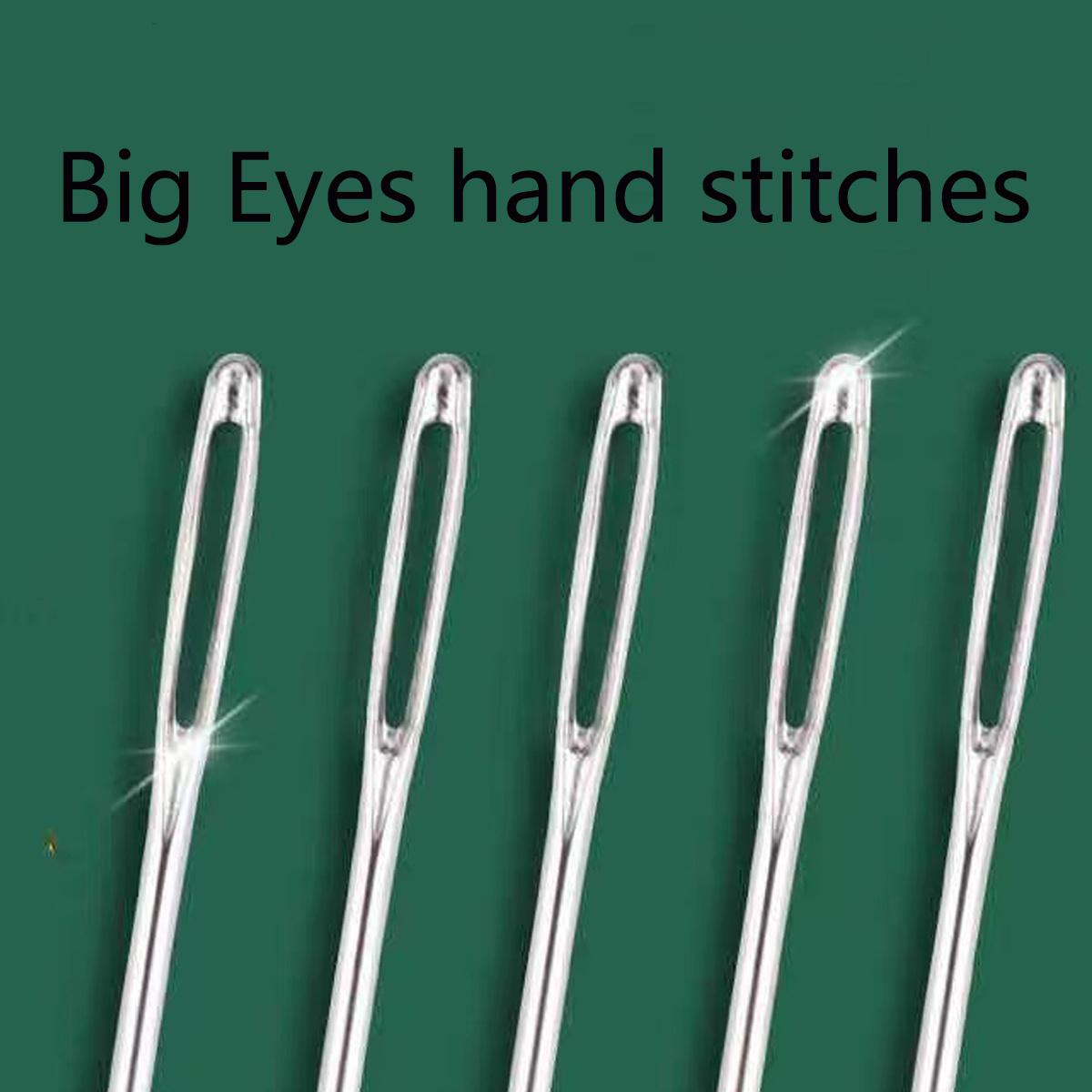 Hand Sewing Needles Wooden Storage Box Big eye Hole Easy - Temu