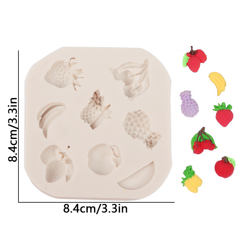 3d Silicone Strawberry Cherry Chocolate Mold For Diy Cake - Temu