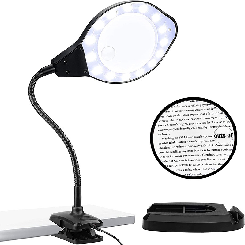 clip on magnifying lamp