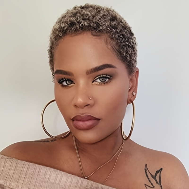 Short Curly Hair Wig Synthetic Curly Wigs For Women Short Hairstyle Wig