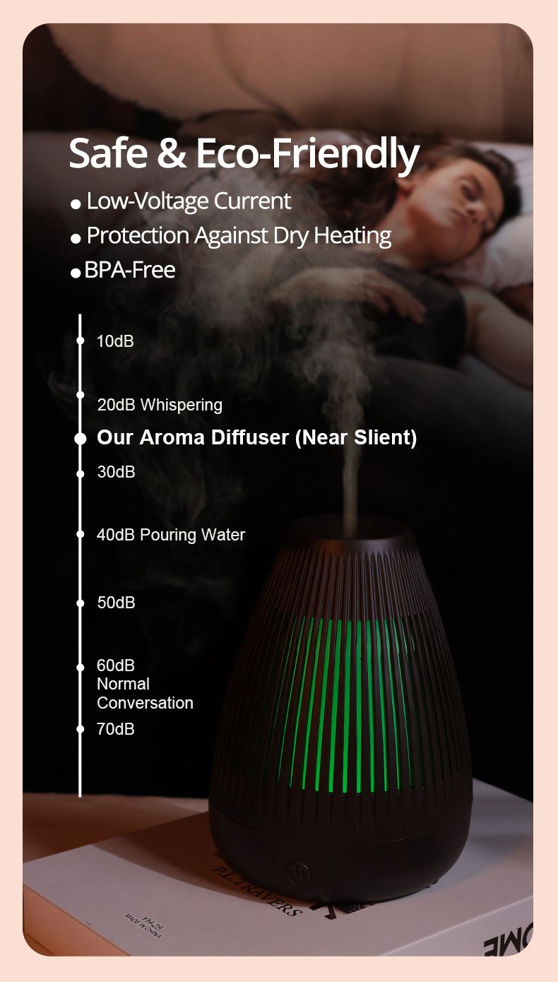 1pc portable usb humidifier with color flame night light and aroma diffuser enhance your sleep and relaxation with soothing moisture and fragrance details 1
