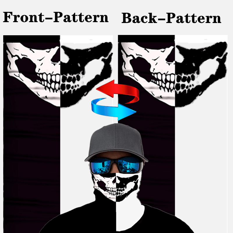 SA Fishing Face Cover** 40+ Patterns to Choose From** Quality  Multifunctional Headwear Bandana/Scarf Neck/Scarf Fabric & SPF 40 Face Masks  by SA Company, Tactical Black : : Automotive