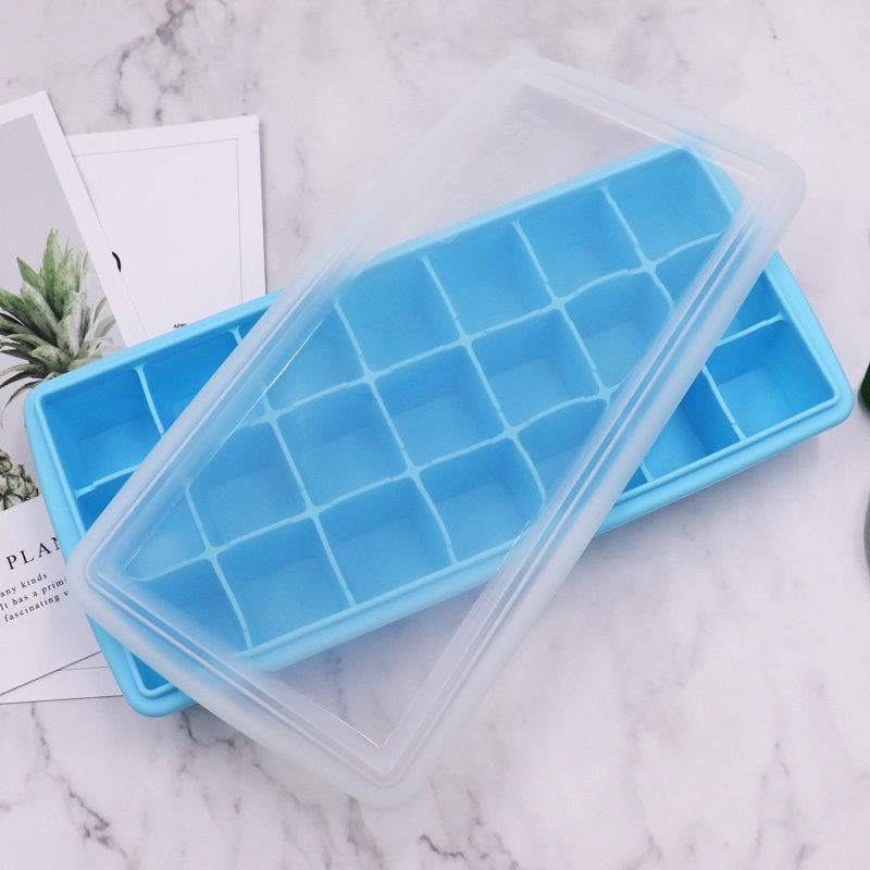 21 Ice Compartments To Make More Ice Cubes Frozen Ice Making Molds Home Baby  Food Box With Lid Platinum Silicone Supplies - Temu