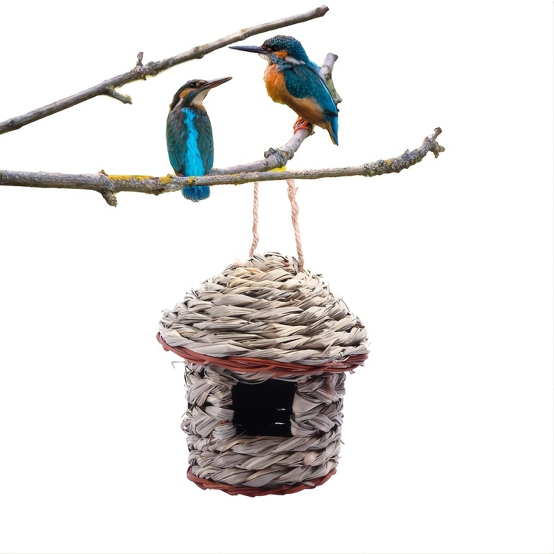 Hummingbird House Hanging Outdoor Woven Grass Bird Houses Outdoor