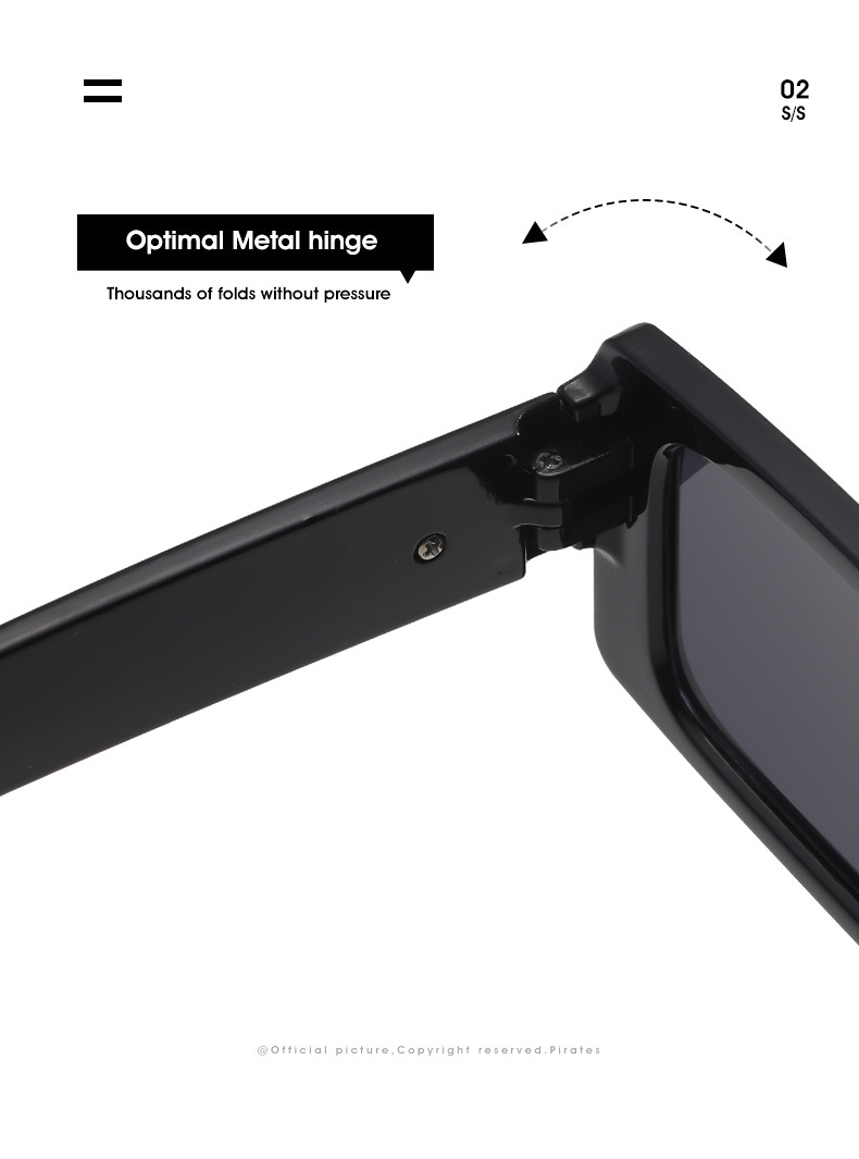 1 Pc 2022 Nieuwe Retro Mode Heren Zonnebril Uv400 Luxe Merk Zwart Vierkant  Frame Cool Heren Outdoor Zonnescherm Bril, Hoge Kwaliteit & Betaalbaar