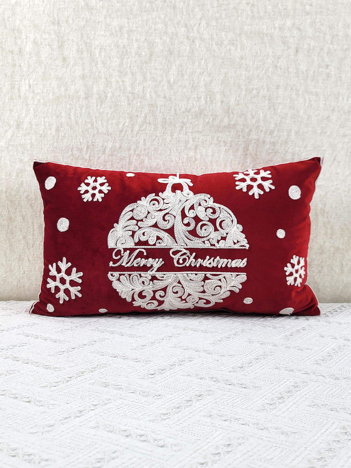 Embroidered Velevet Christmas Pillows