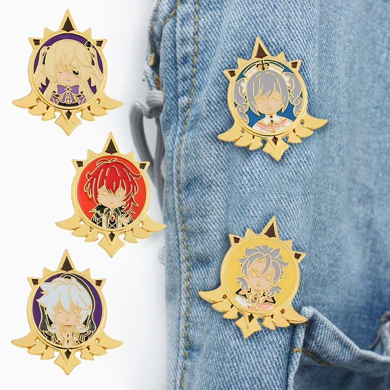 Cartoon Character Brooch Fashion Anime Enamel Pins Metal Badges