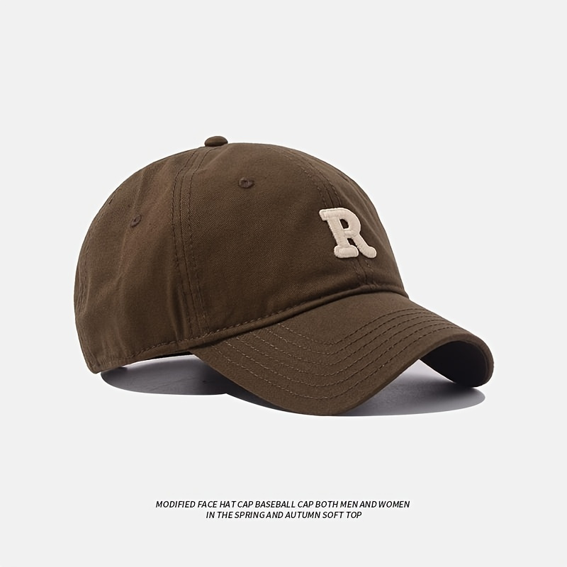 Stay Stylish & Protected: R Letter Embroidered Baseball Cap for Men