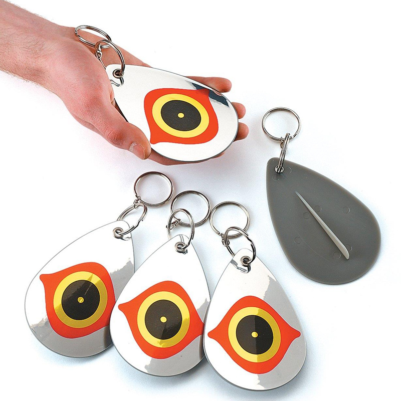 TEMU 5pcs Bird Repellent Discs - Keep Birds Away With Reflective Eyes!