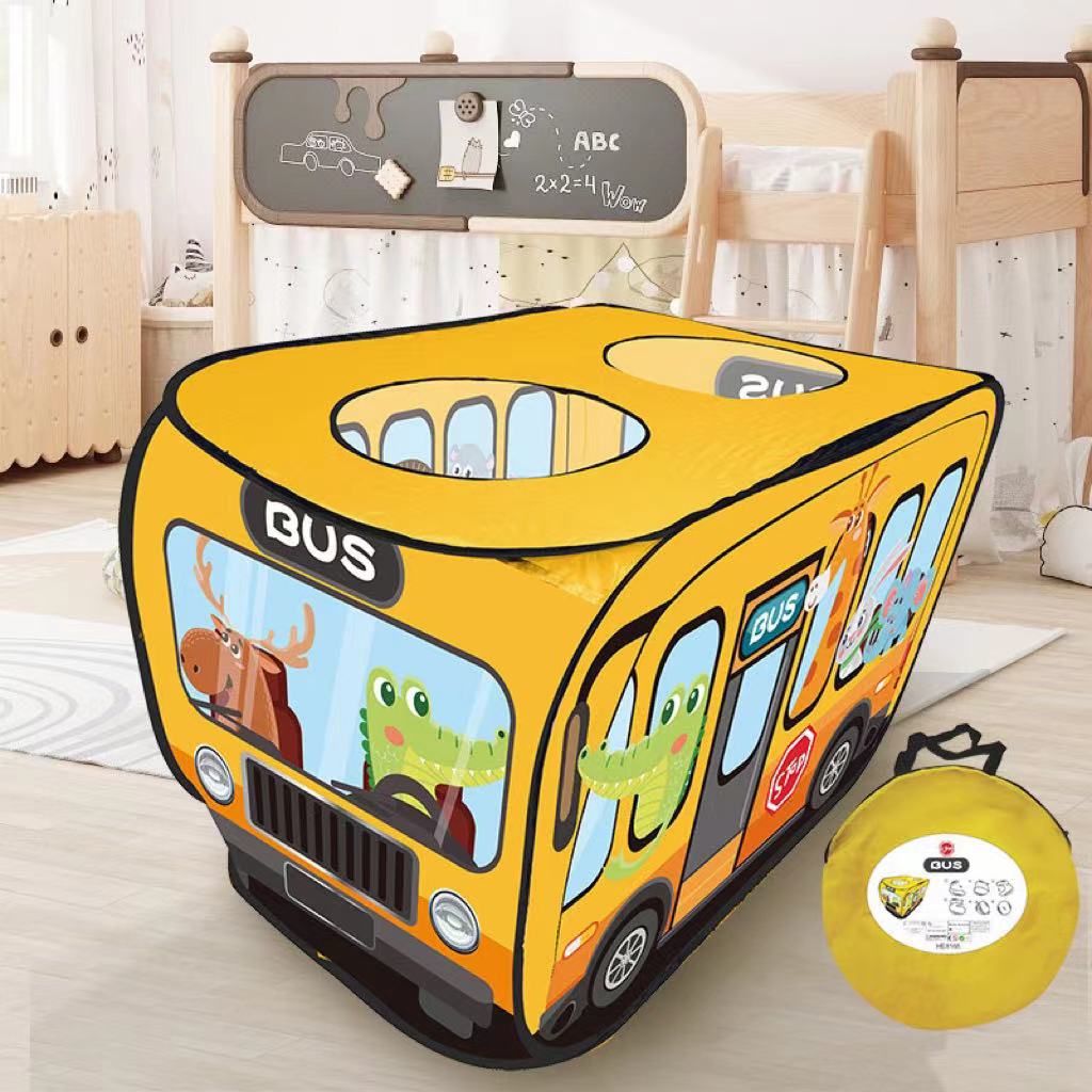 Interactive Cartoon Bus Game House - Automatically Pops Open For Hours Of  Outdoor Fun For Kids - Temu
