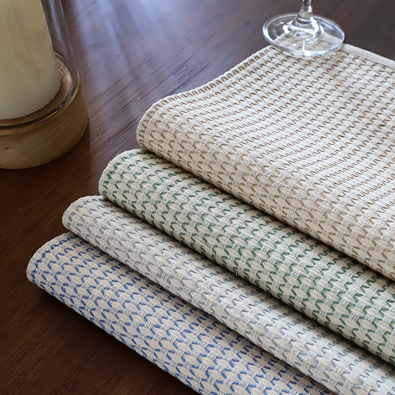 30x40cm cotton linen Napkins placemat heat insulation mat dining table –  Country Kitchen Collection