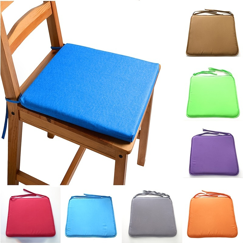WATERPROOF Chair Cushion Seat Pads OUTDOOR Tie On Garden Patio REMOVABLE  COVER!