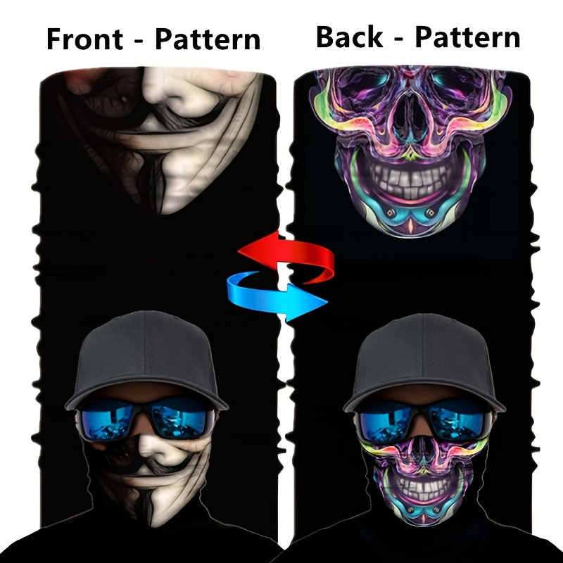 Multifunctional Printed Bandana Scarf Seamless Face Mask - Temu