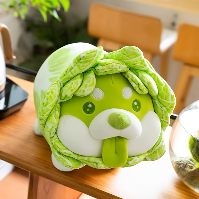 Cute Cabbage Plush Dog Toy Soft And Huggable Vegetable - Temu