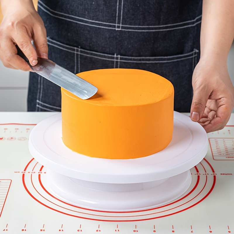  Plato giratorio para decoración de tartas de 12 pulgadas,  soporte giratorio para base de pastel, soporte giratorio para tartas, base  giratoria para tartas, base para servir Lazy Susan, glaseado giratorio 