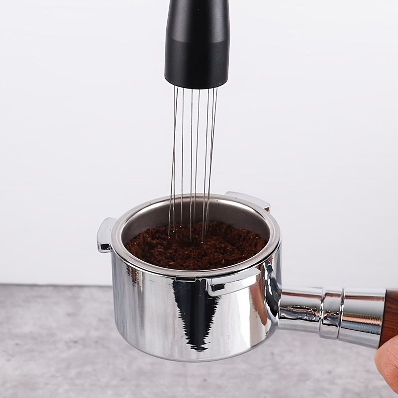 Espresso Coffee Stirrer, Stainless Steel Mini Whisk Wood Handle