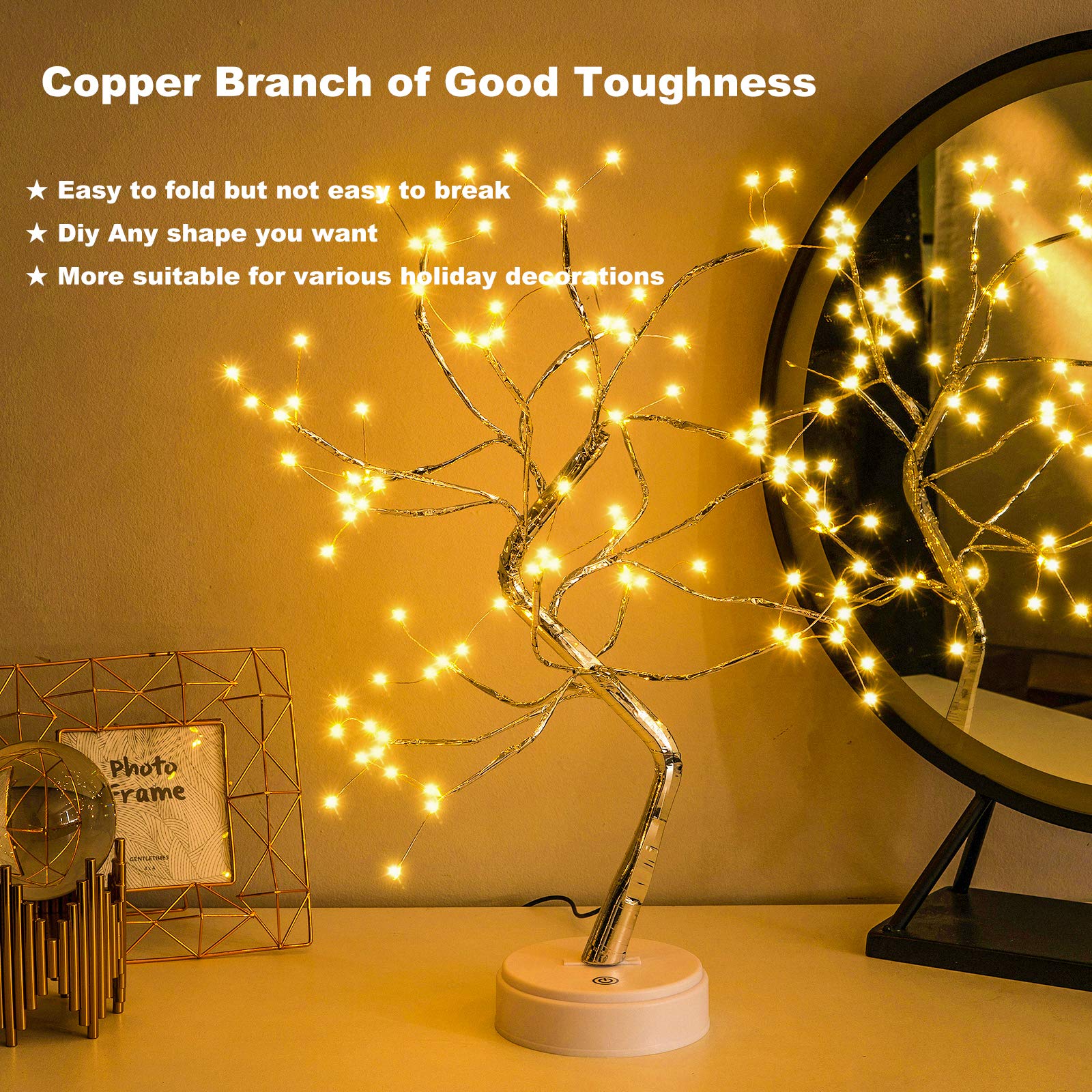 Bonsai Tree Lights Diy Artificial Light Adjustable Branches Temu