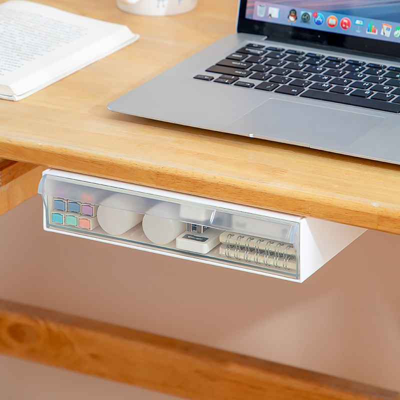 Under Desk Drawer Type Sundries Organizer Box Under Desk - Temu