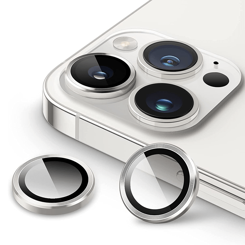 Tensea Protector de lente de cámara para iPhone 14 Plus/iPhone 14,  protector de pantalla de vidrio templado, anillo individual de metal de  diamante