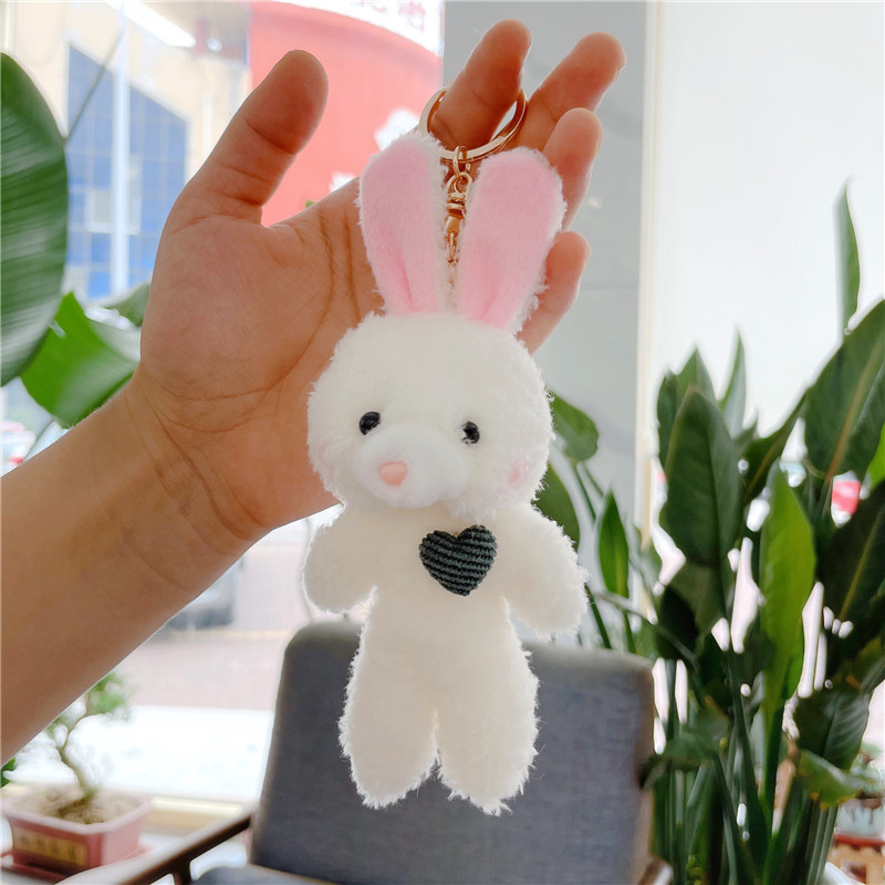 Cute Animal Stuffed Plush Doll Toy Gifts Keyring Powder Blusher Rabbit ...