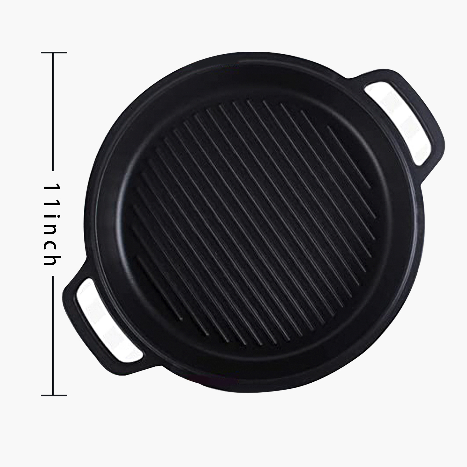 Cast Aluminum Griddle Pan for Stovetop with Lid - Lighter than Cast Iron  Skillet