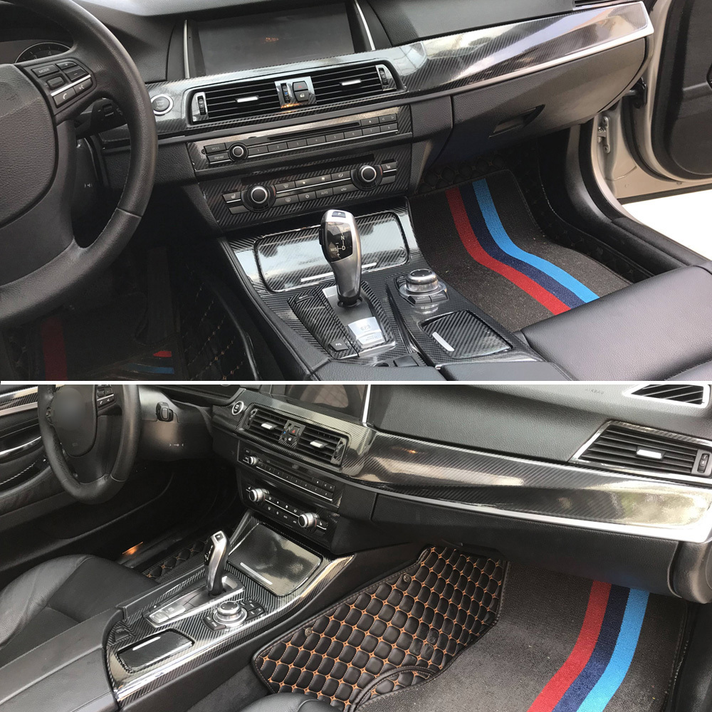 Auto-innenraum-mittelkonsole-panel-türgriff-3d-5d-kohlefaser-aufkleber- aufkleber, Auto-styling-zubehör 5er F10 F11 2011-2017 - Auto - Temu Austria