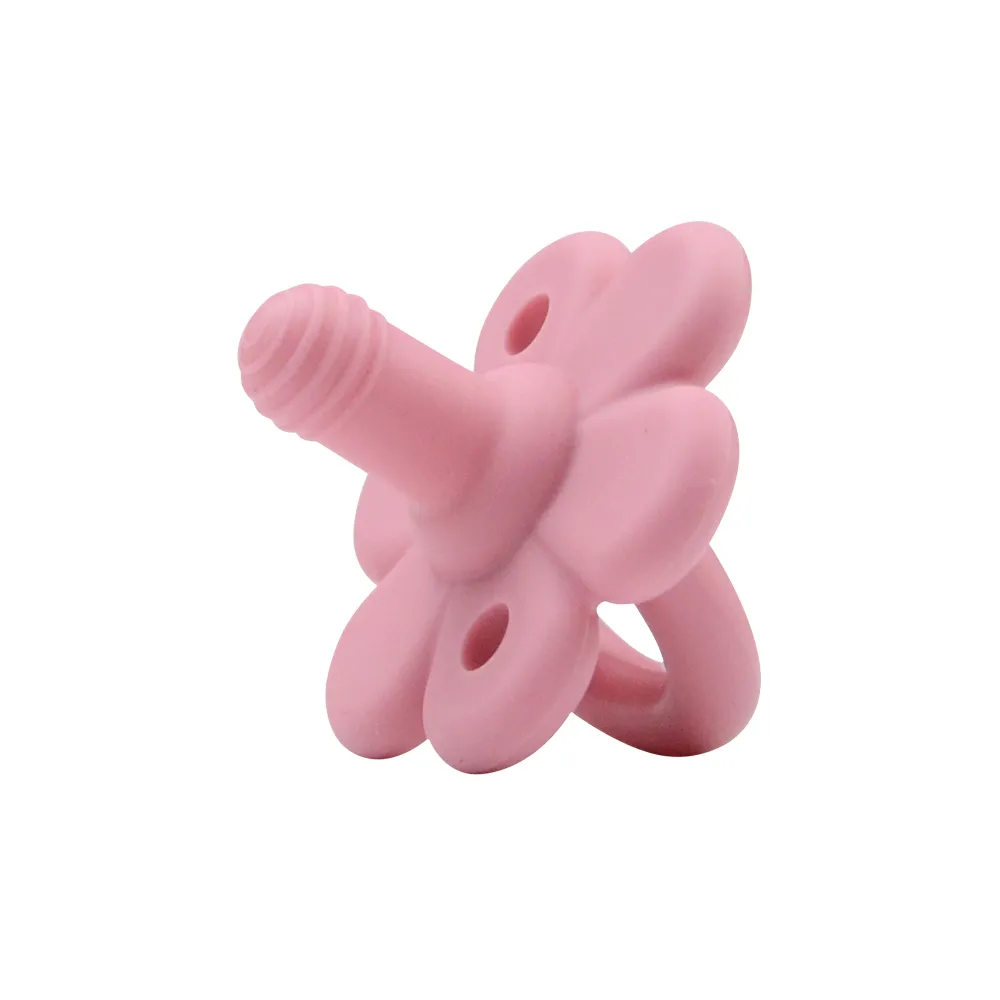 Silicone Baby Teething Toys Massage Texture - Teething Relief Pacifier - Soothes Sore Gums - Hands Free And Easy To Hold Teething Toys, Baby Bite Chew Toys Baby Pacifier