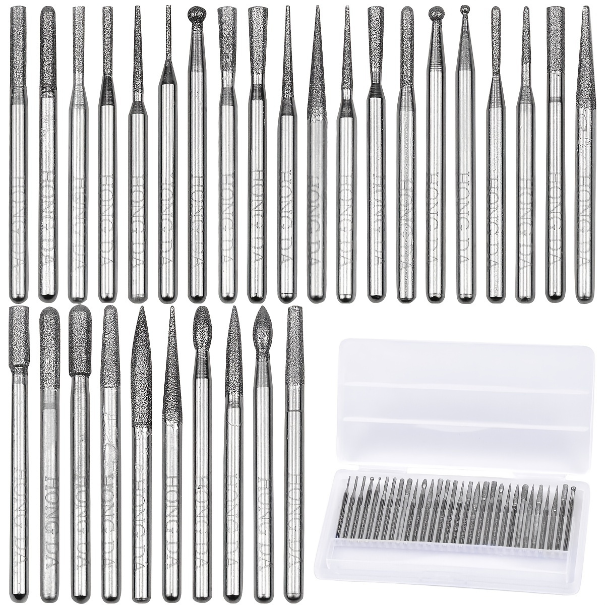 

30pcs Diamond Coated Drill Bit Set: Get Professional Results With Electric Grinder Grinding Head Diamond Drill Bits