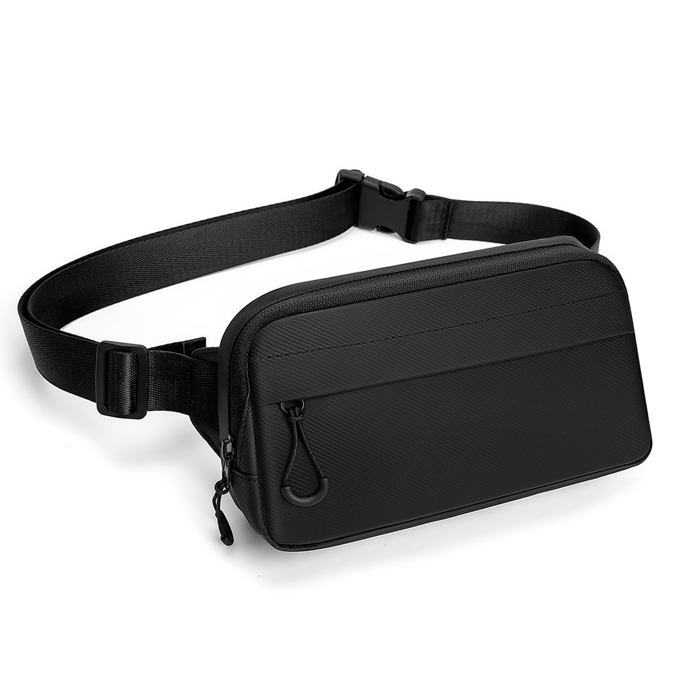 TEMU Black Fashion Waterproof Waist Bag With Adjustable Strap