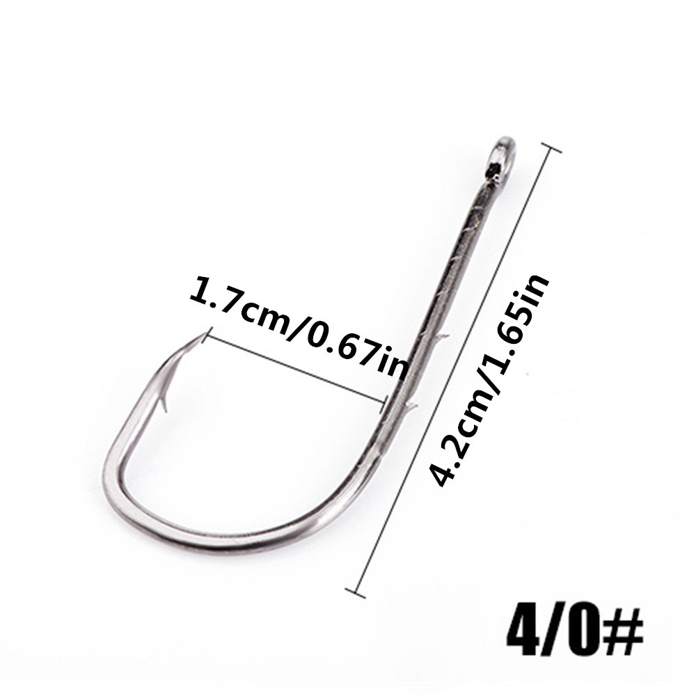 High Carbon Steel Offset Bait Holder Hooks Long Shank Beak - Temu Canada