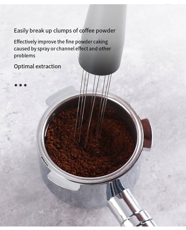 Espresso Coffee Stirrer Stainless Steel Mini Whisk Espresso Wooden