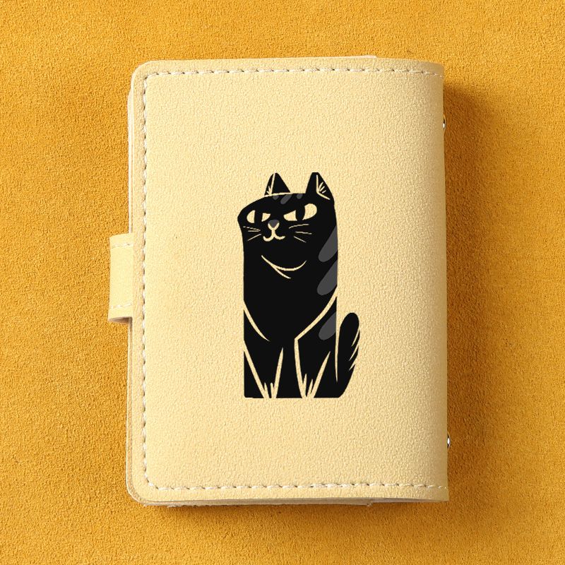 Large Capacity Multi Card Slot Bag Men's And Women's Personalized Cartoon  Cat Print Card Cover Simple Sand Leather Card Bag 24 Card Slot Business  Card Holder Student Credit Card Clip - Clothing,
