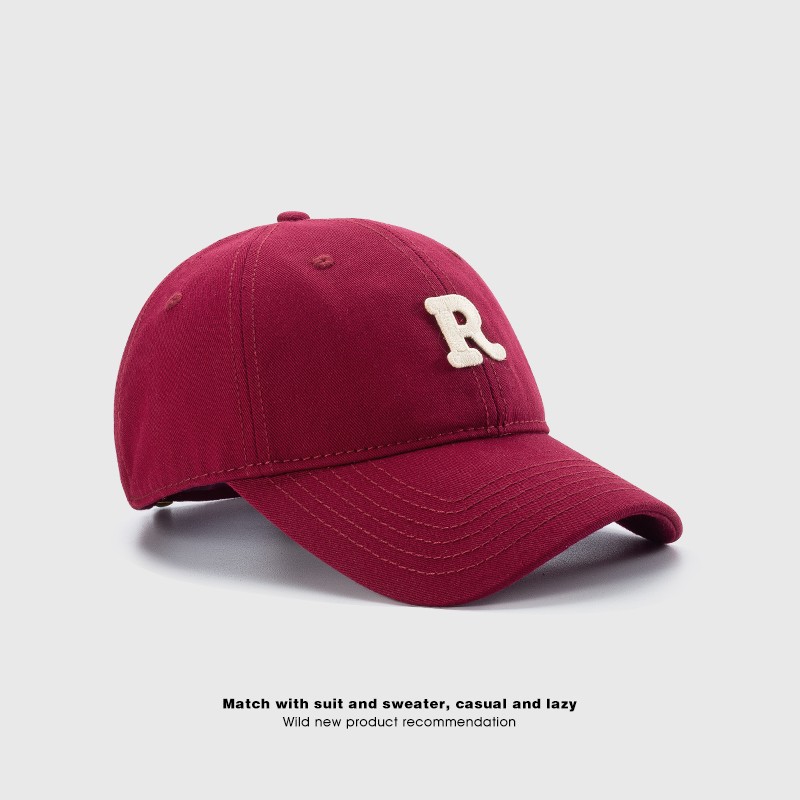 Stay Stylish Protected: R Letter Embroidered Baseball - Temu