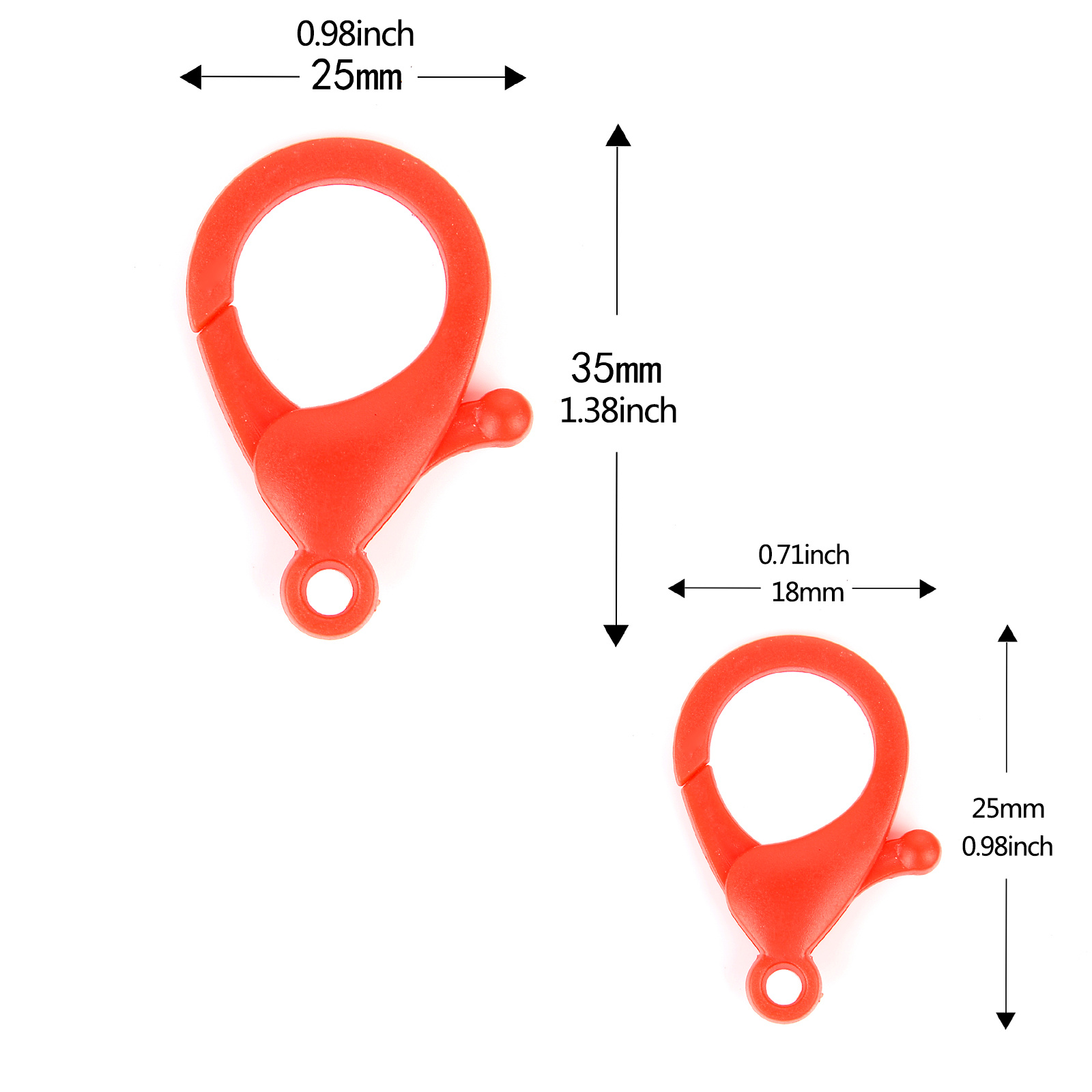 Plastic Lobster Clasp Hooks Colorful Keychain End Connectors Temu Canada