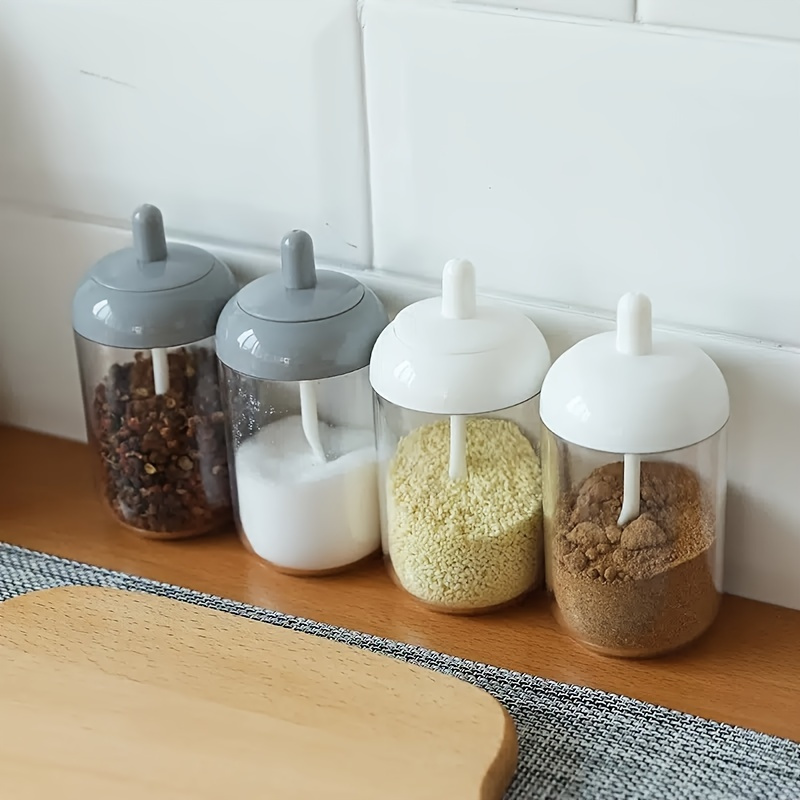 Wall Mount Spice Rack Organizer, Sugar Bowl Salt Shaker, Seasoning Container,  Spice Boxes, Ps Material, Spice Jar Bottle,sealed Moisture-proof Seasoning  Box, Plastic Jar Seasoning Bottle, Kitchen Supplies Storage Set - Temu