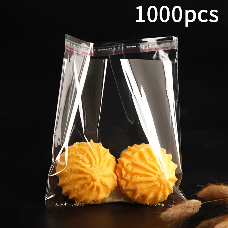 Clear Sealing Plastic Bags, Opp Self Adhesive Bag, Biscuit Snack Bag,  Clothing Supplies Outer Bag, Clothes Shoes Packaging Bag, Book Outer Bag,  Mask Plastic Bag, Socks Plastic Storage Bag With Hanging Hole