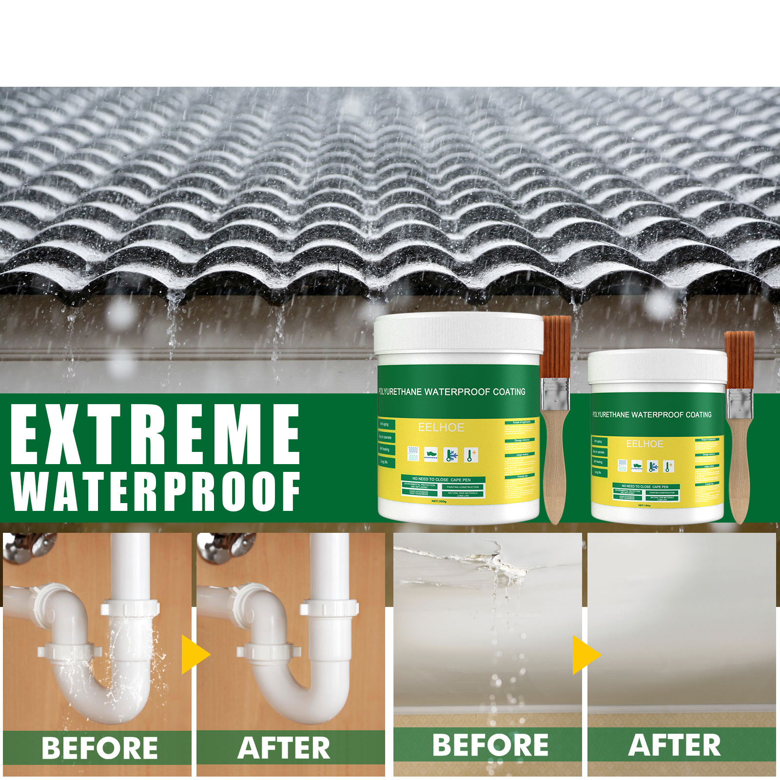 Revolutionize Your Home With Transparent Waterproof Glue For - Temu