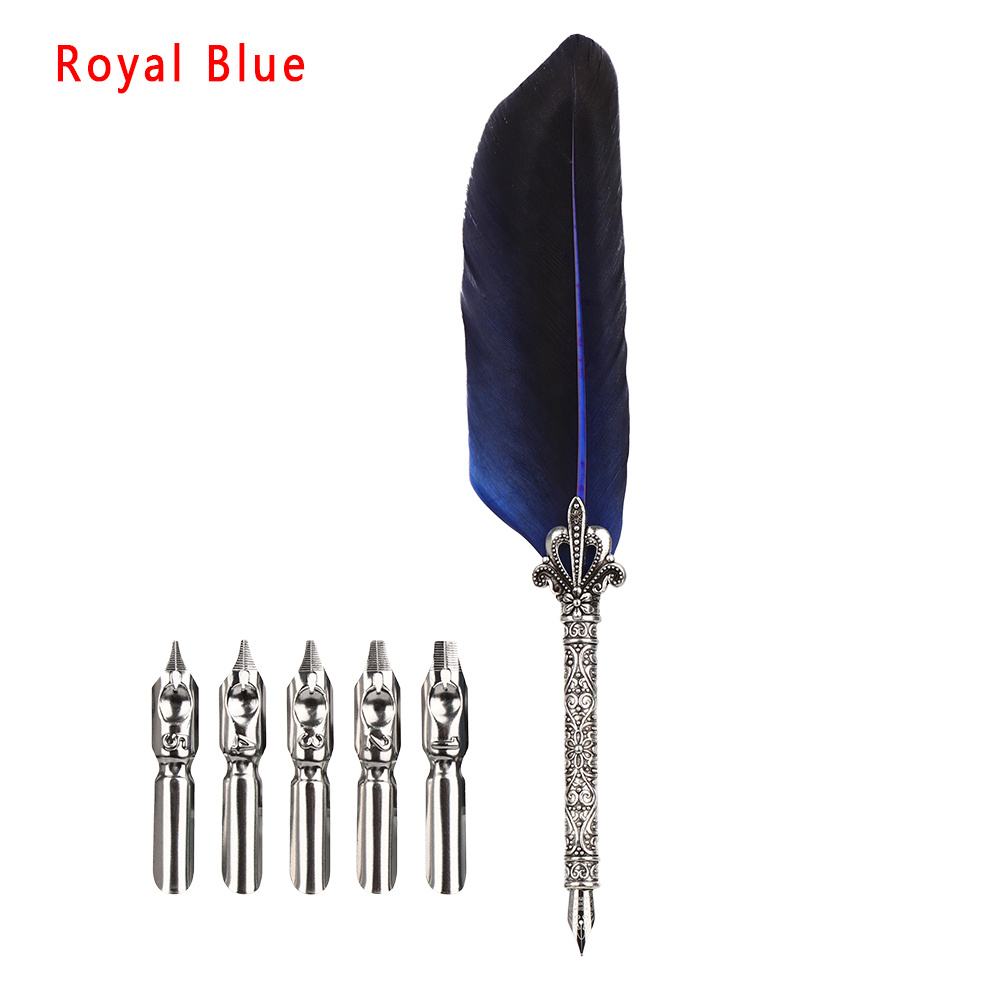 blue quill pen