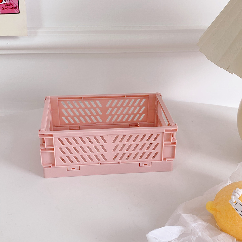 Plastic Storage Basket With Handle Portable Pencil Pen - Temu