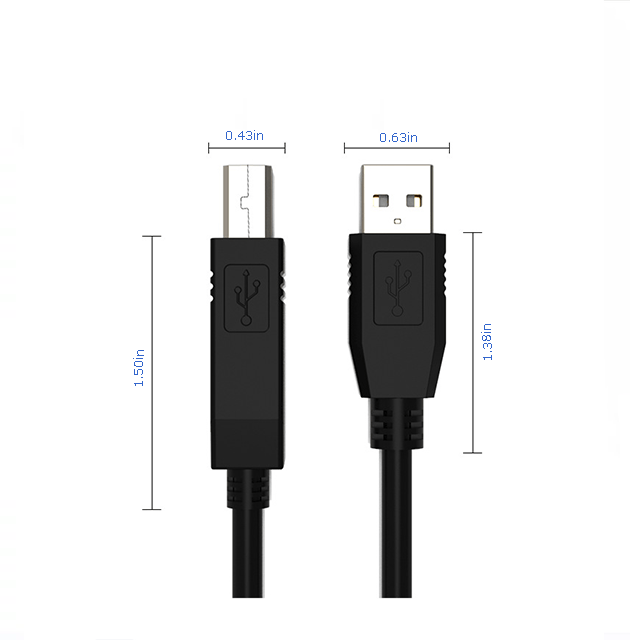 UGREEN Câble D'imprimante Usb, Câble Usb A Vers B, Câble Usb B 2.0 À Grande  Vitesse Compatible Avec Hp, Canon, Brother, Samsung, Dell, Epson, Lexmark,  Xerox, Piano, Dac Et Plus