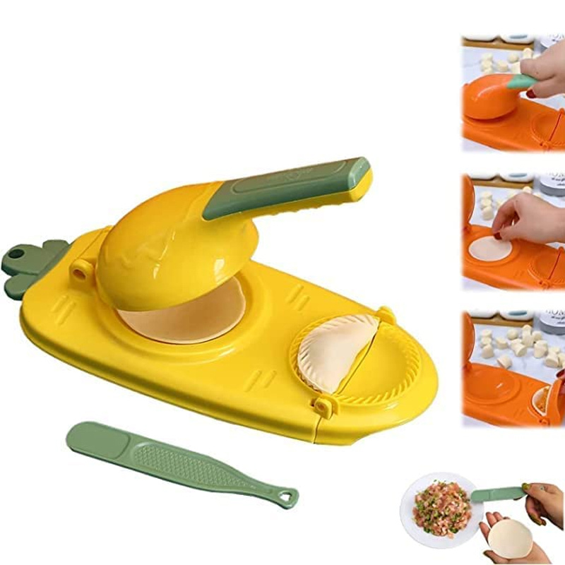 New 2 in 1 Dumpling Maker, Kitchen Dumpling Making Tool, Portable