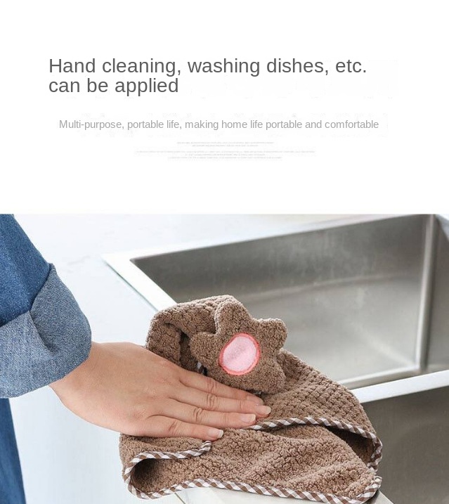 Absorbent Microfiber Hanging Hand Towels For Kitchen And Bathroom - Thick  Cleaning Cloths For Quick Drying - Loop Design For Easy Hanging - Temu