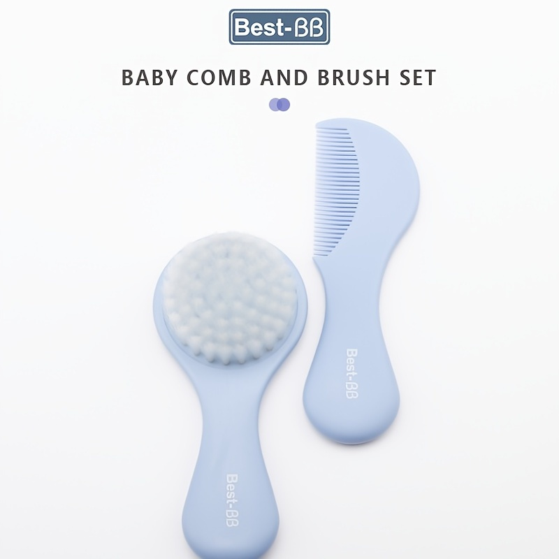 Baby Comb Brush Set, Baby Newborn Anti-scratch Meat Hair Comb Masaje Para  El Cuero Cabelludo Peine Brush Set Para Niños Especial, 90 Días De  Protección Al Comprador