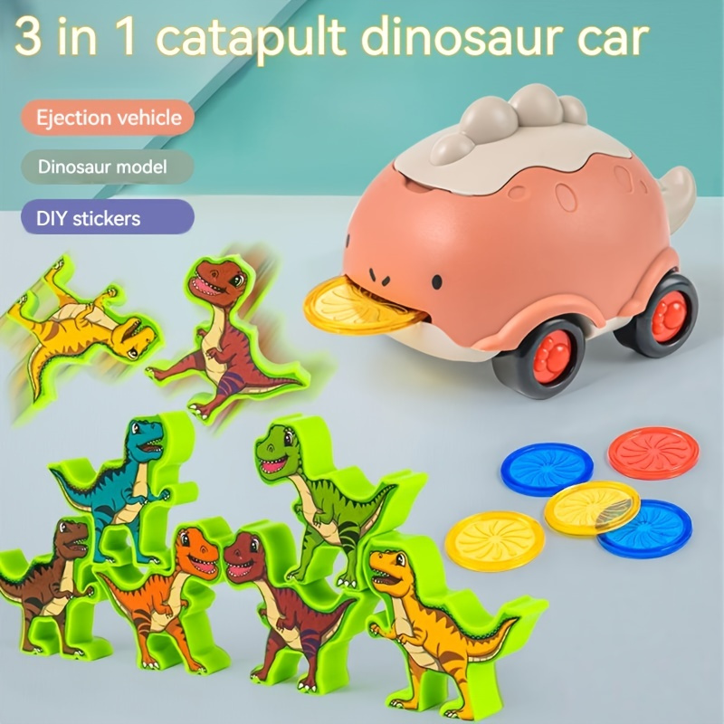 Vert Voiture de catapulte de dinosaure pour enfants voiture de