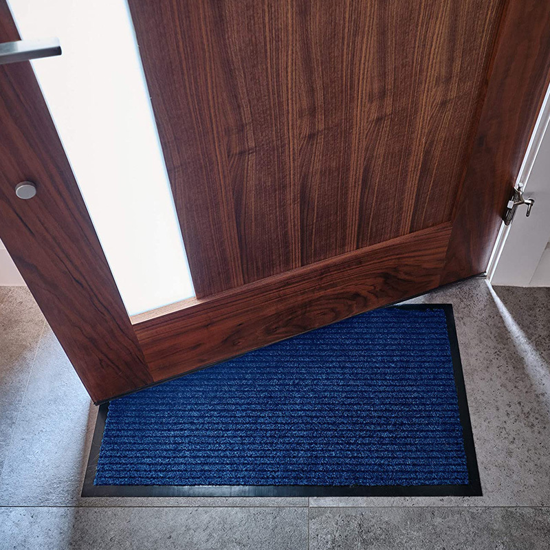 Entrance Doormat for Outdoor Indoor Stripe Dustproof Door Mat Wear