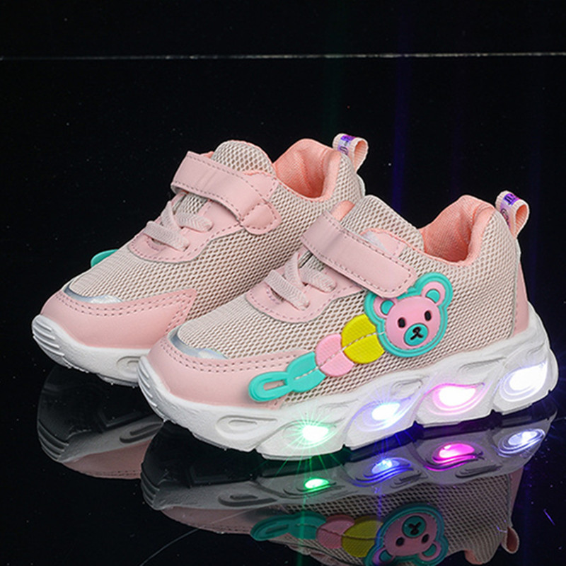 Led Shoes Pink And White Light Up Snow Boots | Led Light Shoes For Wom